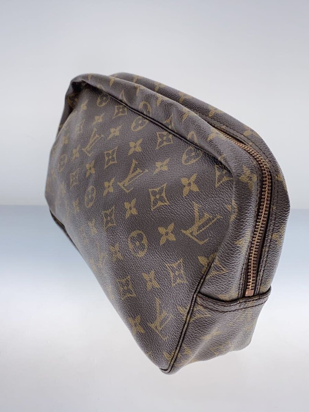 Louis Vuitton Brown Toilette Trousse Canvas Brown